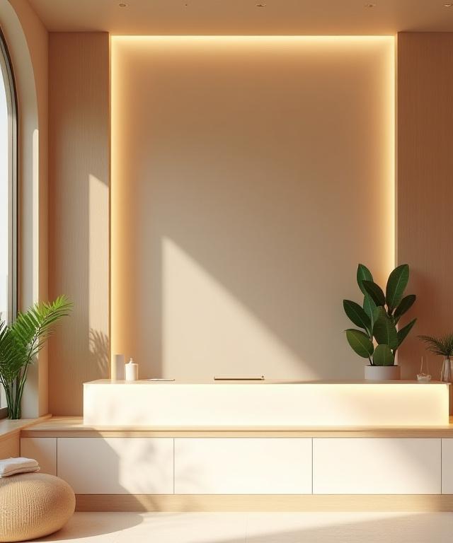 Area relax accogliente della spa Isola Serene